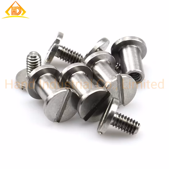 M3 M4 6 8 10mm SUS304 316 Brass Titanium Copper Slvery Gun Black Leather Wood Board Hilt Binding Chicago Screw Barrel Nut