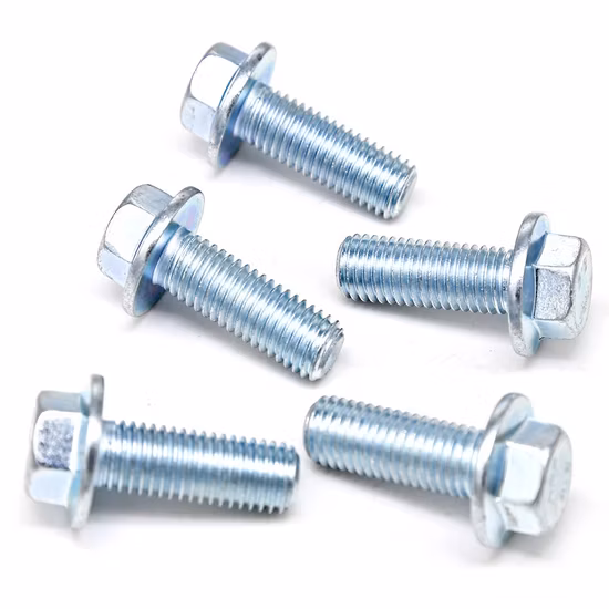 8.8 10.9 Hex Flange Screws M6 X 10 Hex Head Flange Bolt