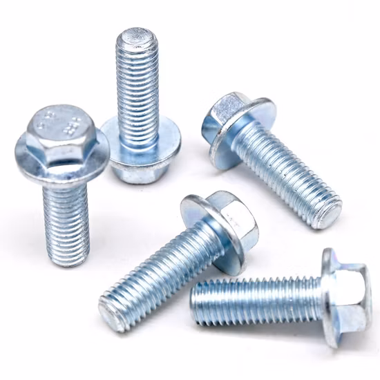 8.8 10.9 Hex Flange Screws M6 X 10 Hex Head Flange Bolt