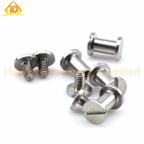 M3 M4 6 8 10mm SUS304 316 Brass Titanium Copper Slvery Gun Black Leather Wood Board Hilt Binding Chicago Screw Barrel Nut