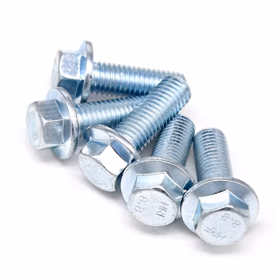 8.8 10.9 Hex Flange Screws M6 X 10 Hex Head Flange Bolt