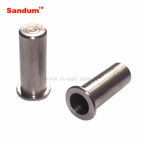 Tuerca de remache con inserciones hexagonales de titanio ciego de alta calidad