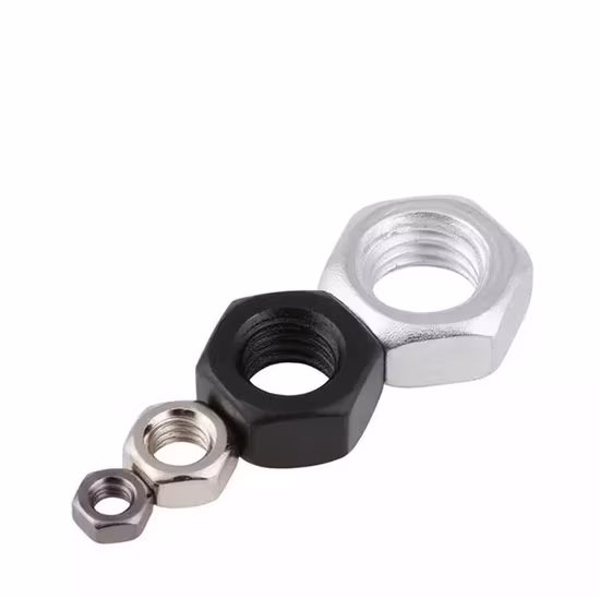 Perno y tuerca de tornillo de máquina de cabeza hexagonal M4 M6 M8 Tuerca de titanio M4 M5 M6