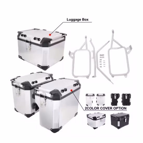 Caja trasera deportiva para motocicleta