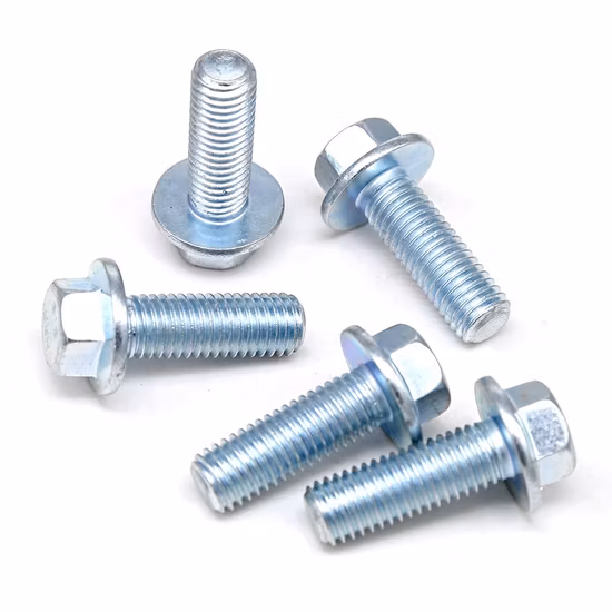8,8 10,9 Tornillos con brida hexagonal Perno de brida con cabeza hexagonal M6 X 10