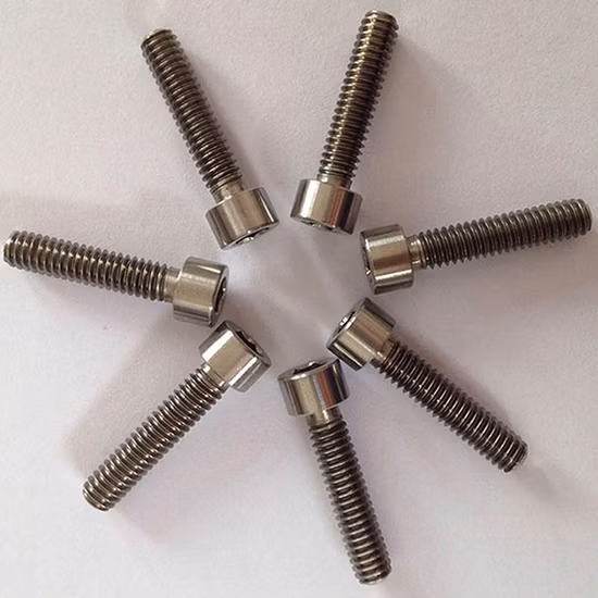 Cabeza hexagonal de alta resistencia DIN933 M8 Gr5 Tc4 Ti