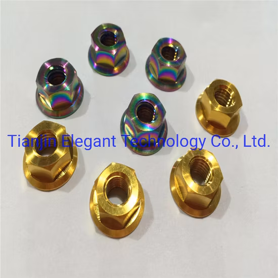Tapa de cabeza cónica con conector hexagonal M4 cónico DIN912 Gr5 Tc4 Ti